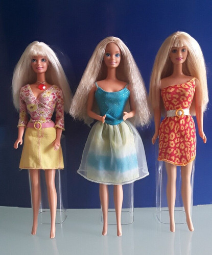 Mattel lotto 3 barbie - "mattel",