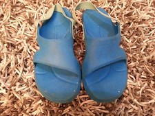 lotto 103 scarpe sandali ciabbatine celeste bimbo bambino n.28