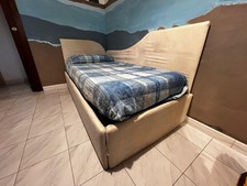 Letto Singolo 90x200 Salvaspazio Struttura Grigio con Cassettone Estraibile