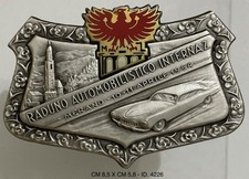 MERANO RADUNO AUTOMOBILISTICO INTERNAZIONALE APRILE 1954 PLACCA RADIATORE AUTO