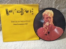 David Bowie LP 12" Picture Disc Lass Spider Tour Conférence 1987 NM + Blister 