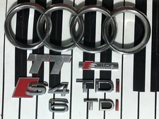 Lotto Stemmi Logo Badge Audi Originali TT S Line S4-S6 Tdi