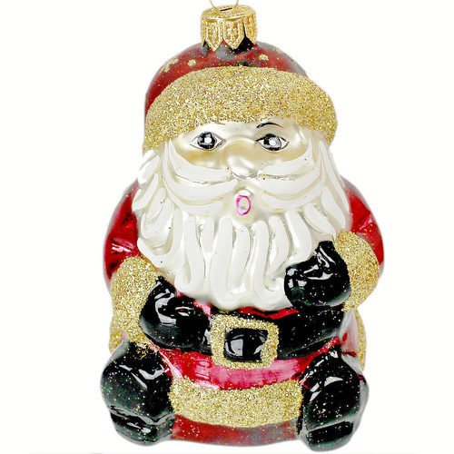 Statuina vetro babbo natale - vetro,