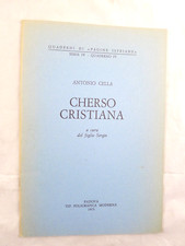 LIBRO CHERSO CRISTIANA ANTONIO CELLA ISTRIA CROAZIA TRIESTE