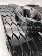 Griglie FENDINEBBIA SQ5 Look per AUDl Q5 SUV 8R Restyle 2012-2016 NERO LUCIDO