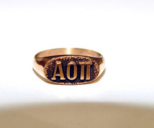 Anello Alpha Omicron Pi Oro