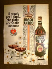 Liquore Rosso antico Aperitivo Piace anche alla mamma Pubblicità vintage anni 70