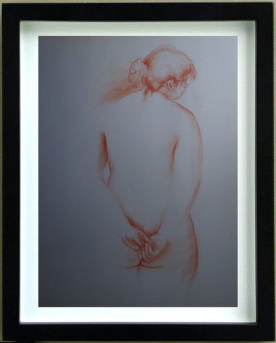 Disegno sanguigna nudo - disegno,