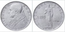 VATICAN CITY LIRE 100 POPE
