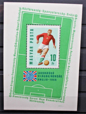 Ungheria 1966 Mondiali di calcio foglio nuovo integro MNH** BF (C.ST)