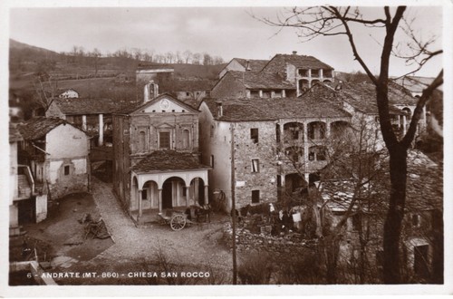 Cartolina andrate chiesa san - andrate,