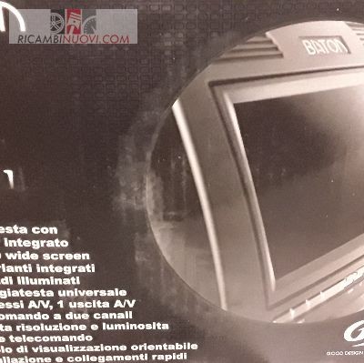 Poggiatesta con monitor - poggiatesta,