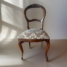Sedia vintage legno - , imbottita