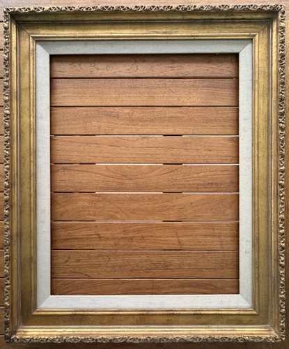 Cornice legno oro opaco