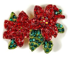 2.3 " Natale Poinsezia Spilla
