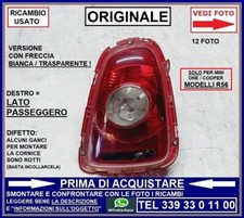 FARO FANALE POSTERIORE DESTRO freccia bianca MINI ONE COOPER R56 07-14