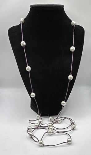 Collana perle finte bianche - di,