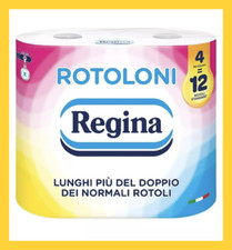 Carta igienica Rotoloni Regina 4 rotoloni pura cellulosa morbida, doppio velo