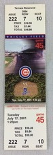 Biglietto completo MLB 2001
