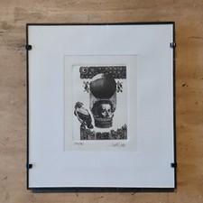 Valeriano Trubbiani Incisione Acquaforte 37/90 "Leopardi"