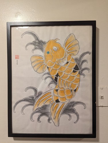 Quadro originale koi - fish,