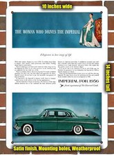 Insegna in metallo - 1956 Imperiale Pubblicità d'epoca 08