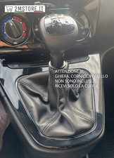Cuffia leva cambio NUOVA LANCIA YPSILON dal 2011 in poi in vera pelle NERA