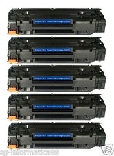 5 TONER PER HP LASERJET P1102 W M1130 M1132 M1136 M1210 MFP M1212 NF CE285A 85A
