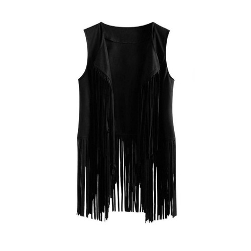 Gilet con frange boho - gilet,