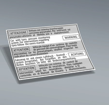 ADESIVO SISTEMA MONITORAGGIO