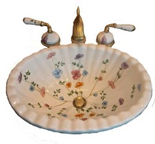 Vintage Han dipinto floreale