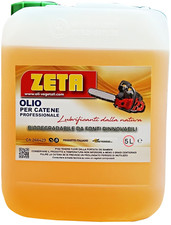 OLIO PER CATENE MOTOSEGA VEGETALE LUBRIFICANTE 5L ANTIGRIPPANTE - DETERGENTE