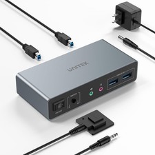 Unitek switch kvm - switch, doppio
