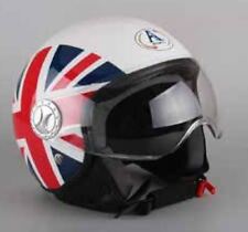 Casco Demi-Jet ENGLAND Visiera Antigraffio Guanciali Removibili Lavabile Mod.101