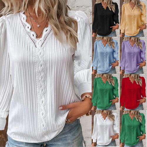 Women neck shirt lace - shirt,