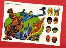 I FANTASTICI QUATTRO GIGANTE N.1 CORNO (LATO B) DEL 03/1978 ADESIVO ANASTATICO