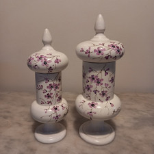 VECCHIA BASSANO BELL EUROPA VECCHI BARATTOLI VASO CONTENITORI DECORO FIORI