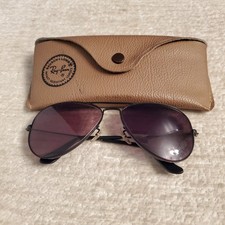 Montatura occhiali da sole Ray Ban vintage custodia in pelle con prescrizione cintura Bausch & Lomb USA