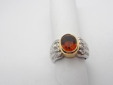 Anello in Oro Giallo e Bianco