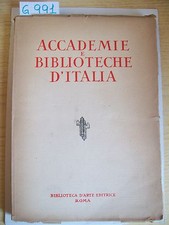 ACCADEMIE E BIBLIOTECHE