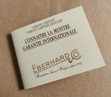 Eberhard & Co. Vintage Warranty Booklet Blank for Chrono Cheftain or Diascope