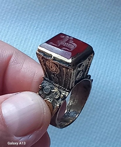 Vecchio anello sigillo afhgano - anello,