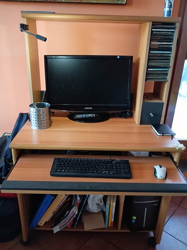 Scrivania legno con - in,