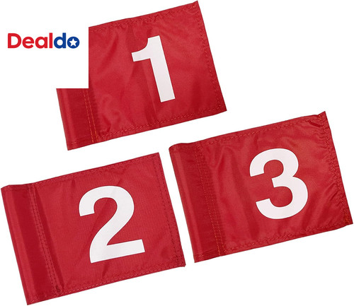 3pcs bandiera golf numerata - da,
