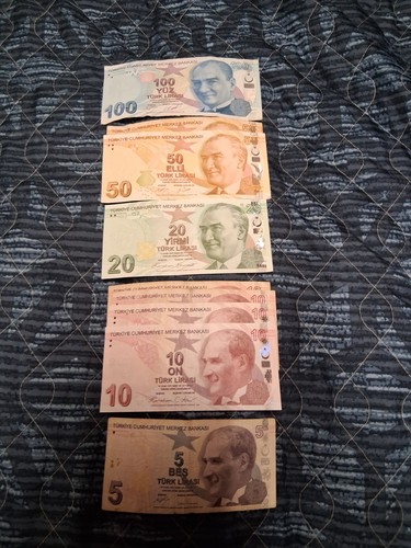 Banconote lire turche 265 lire