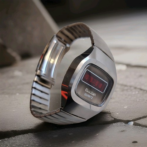 Bulova led inox vintage - bulova,