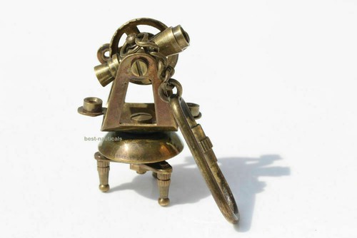 Theodolite key chain ring - key,