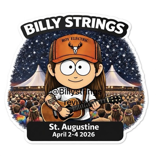 Billy strings adesivo - st.,