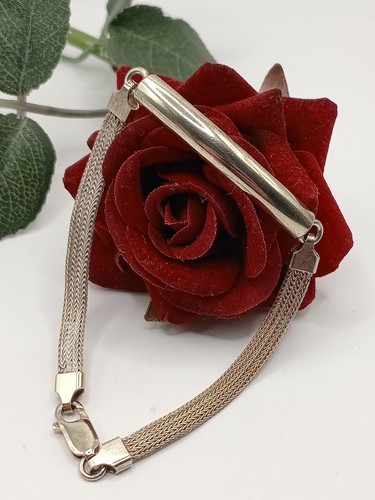 Bracciale uomo unisex argento