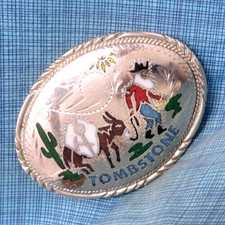 Fibbia cintura pietra tombale